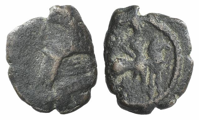 Kings of Parthia, Artabanos IV (c. AD 10-38). Æ Chalkous (11mm, 1.38g, 12h). Ekb...