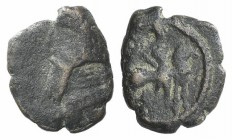 Kings of Parthia, Artabanos IV (c. AD 10-38). Æ Chalkous (11mm, 1.38g, 12h). Ekbatana. Diademed head l. R/ King on horseback r. Sellwood 63.21 (Artaba...