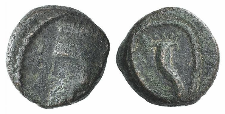 Kings of Parthia, Artabanos IV (c. AD 10-38). Æ Chalkous (10mm, 1.73g, 1h). Ekba...