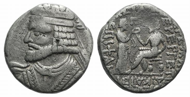 Kings of Parthia, Vologases I (c. AD 51-78). BI Tetradrachm (25.5mm, 14.27g, 12h...