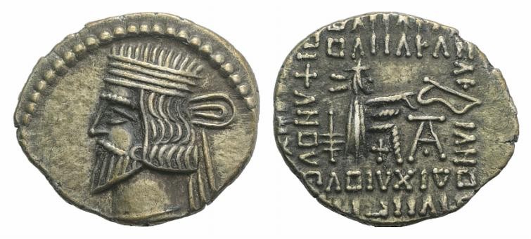 Kings of Parthia, Pakoros I (c. AD 78-120). AR Drachm (20mm, 3.73g, 12h). Ekbata...