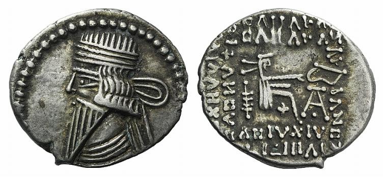Kings of Parthia, Pakoros I (c. AD 78-120). AR Drachm (20mm, 3.60g, 12h). Ekbata...