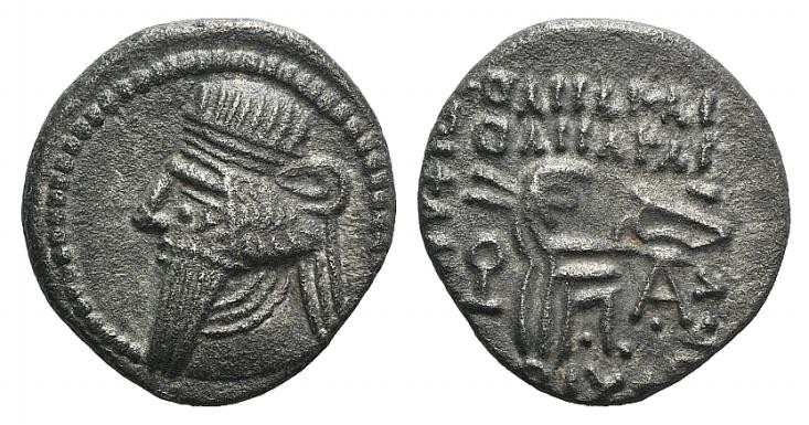 Kings of Parthia, Pakoros I (c. AD 78-120). AR Drachm (18mm, 3.46g, 12h). Ekbata...