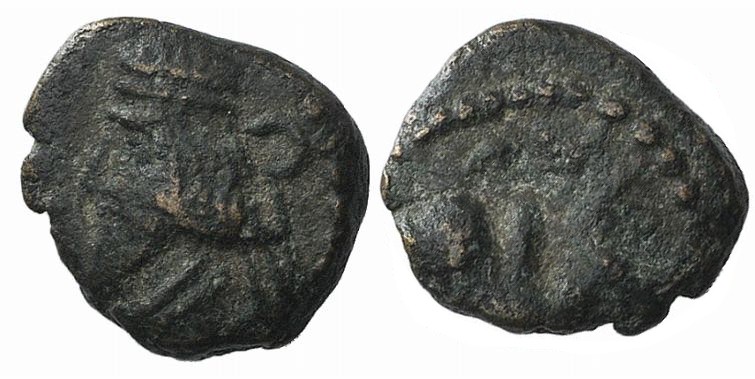 Kings of Parthia, Pakoros I (c. AD 78-120). Æ Chalkous (10mm, 1.08g, 12h). Ekbat...