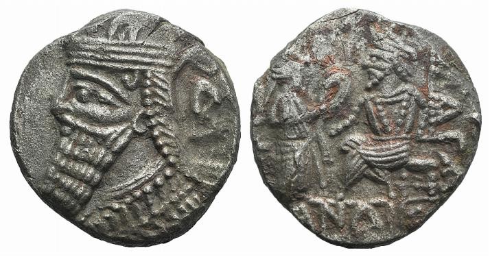 Kings of Parthia, Vologases IV (AD 147-191). BI Tetradrachm (27mm, 9.01g, 12h). ...