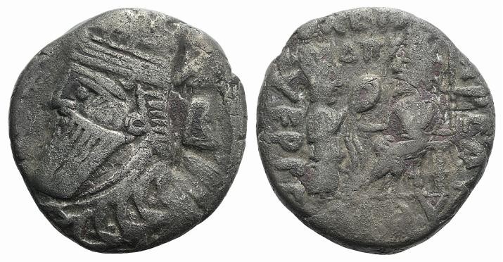 Kings of Parthia, Vologases IV (AD 147-191). BI Tetradrachm (25mm, 8.92g, 12h). ...