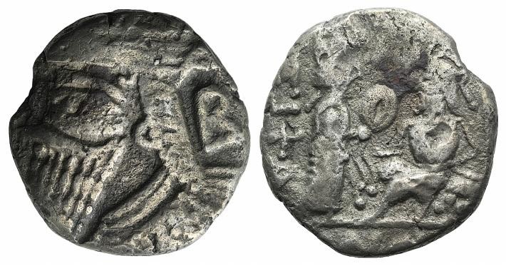 Kings of Parthia, Vologases IV (AD 147-191). BI Tetradrachm (24mm, 7.98g, 12h). ...