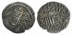 Kings of Parthia, Osroes II (c. AD 190). AR Drachm (18mm, 3.79g, 12h). Ekbatana. Diademed bust l., wearing tiara. R/ Archer (Arsakes I) seated r. on t...