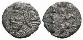 Kings of Parthia, Vologases VI (c. AD 208-228). BI Tetradrachm (25mm, 13.12g, 12h). Seleukeia on the Tigris, year 531 (AD 219/220). Diademed and drape...
