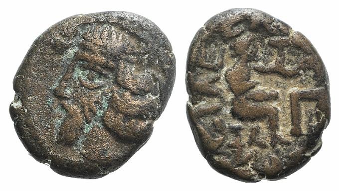 Indo-Parthians, Gondopharid Dynasty. Sanabares (Usurper, mid 1st century AD). Æ ...