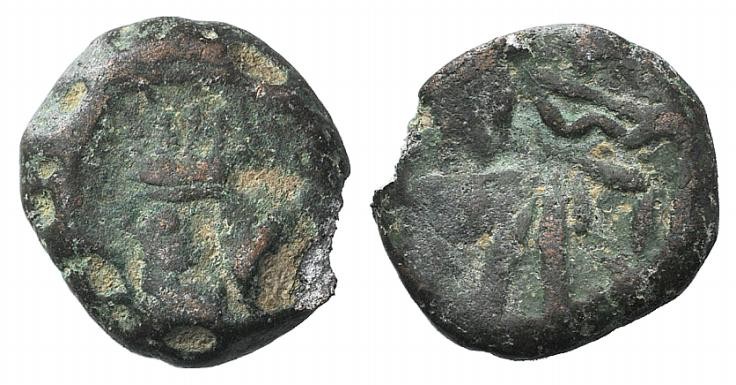 Indo-Parthians, Gondopharid Dynasty. Sanabares (Usurper, mid 1st century AD). Æ ...