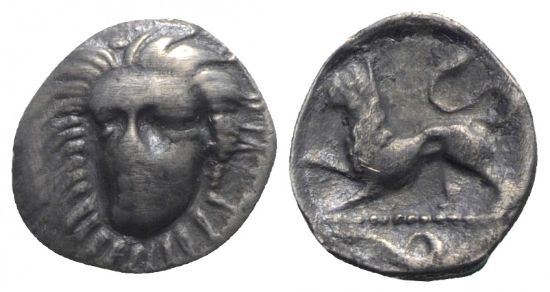 Southern Campania, Phistelia, c. 325-275 BC. AR Obol (10mm, 0.53g, 5h). Female h...