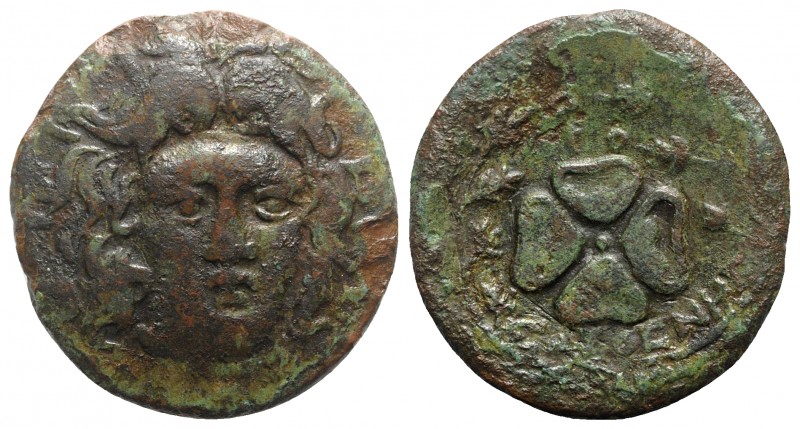 Islands of Caria, Rhodes, early 1st century AD. Æ (34mm, 17.25g, 12h). Sosthenes...