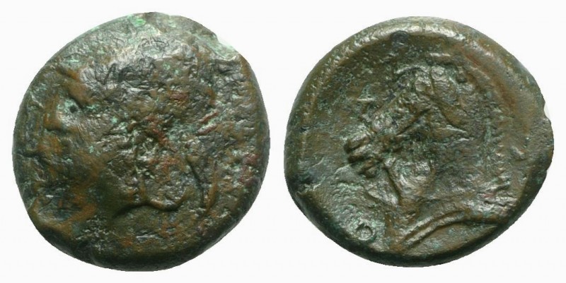 Anonymous, Rome, c. 260 BC. Æ (17mm, 5.31g, 9h). Helmeted head of Minerva l. R/ ...