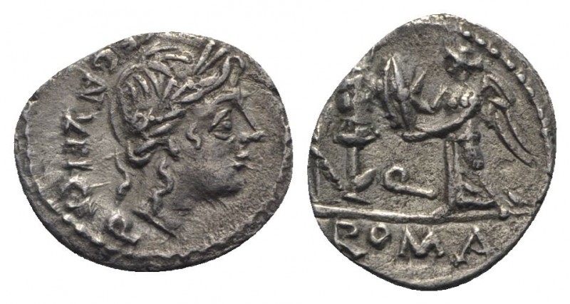 C. Egnatuleius C.f., Rome, 97 BC. AR Quinarius (15mm, 1.68g, 3h). Laureate head ...