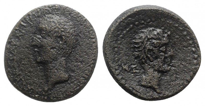 Octavian and Zenodoros, tetrarch (31/0 BC). Coele-Syria, Chalkis. Æ (21mm, 6.60g...