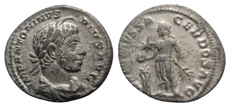 Elagabalus (218-222). AR Denarius (19mm, 3.02g, 12h). Rome, 221-2. Laureate and ...