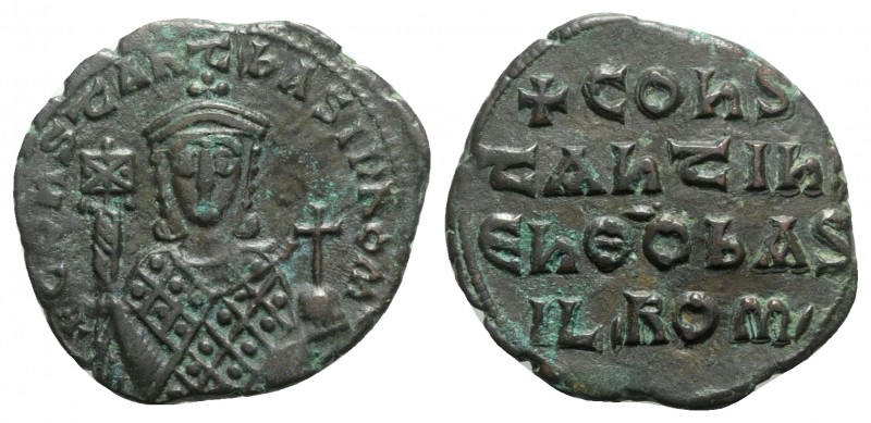 Constantine VII and Romanus I (913-959). Æ 40 Nummi (26mm, 6.04g, 6h). Constanti...