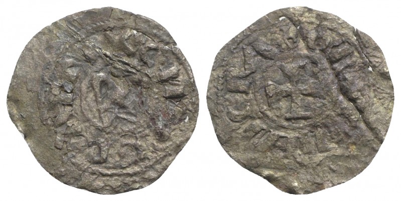 Italy, Sicily, Messina. Enrico VI and Costanza (1191-1197). BI 1/4 Denaro (12mm,...