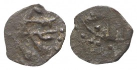Italy, Sicily, Palermo. al-Mustansir billah (AH 427-487 / AD 1036-1094). BI Kharruba (7mm, 0.17g). Spahr -; Tarascio 55. Rare, near VF