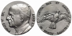 Papal, Paolo VI (1963-1978). AR Medal 1975 (44mm, 48.05g, 12h), opus E. Greco. Macri-Marinelli 301. FDC
