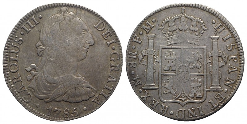 Mexico, Carlos III (1759-1788). AR 8 Reales 1786 (39mm, 26.91g, 12h). Calicó 939...