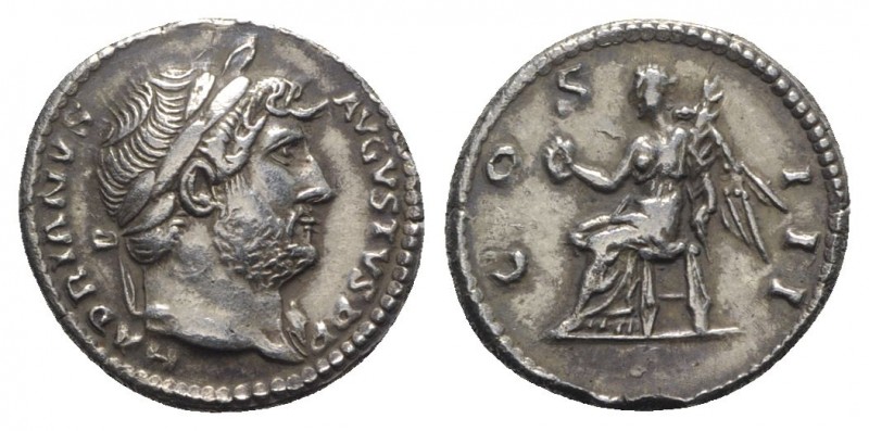 Hadrian (117-138). Fake Denarius (16mm, 3.64g, 6h). Rome, c. 124-8. Laureate bus...