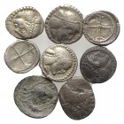 Sicily, lot of 8 AR Fractions, to be catalog. Lot sold as is, no return