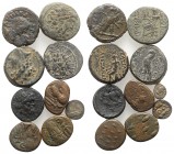 Lot of 10 Greek and Roman Provincial AR and Æ coins, including Seleukid Empire and Elymais, to be catalog. Lot sold as is, no return