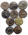 Seleukid Empire, lot of 10 Æ coins, to be catalog. Lot sold as is, no return