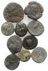 Lot of 10 Greek, Roman Provincial and Roman Imperial Æ coins, to be catalog. Lot sold as is, no return