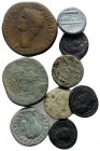 Mixed lot of 9 Greek and Roman Æ coins, to be catalog. Lot sold as is, no return