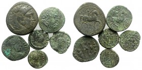 Lot of 6 Greek and Late Roman Æ coins, to be catalog. Lot sold as is, no return
