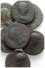 Lot of 7 Roman Imperial Æ Sestertii, including Hadrian, Antoninus Pius, Julia Domna, Severus Alexander and Philip I. Lot sold as is, no return