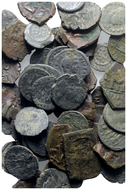 Lot of 110 Late Roman Imperial Æ coins, to be catalog. Lot sold as is, no return...