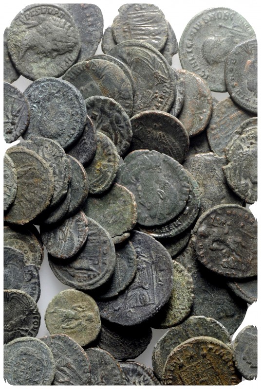 Lot of 110 Late Roman Imperial Æ coins, to be catalog. Lot sold as is, no return...