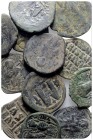 Lot of 16 Byzantine Æ coins, to be catalog. Lot sold as is, no return