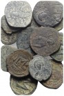Lot of 15 Byzantine Æ coins, to be catalog. Lot sold as is, no return