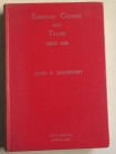 Davenport J.S. European Crowns 1700-1800.London Spink & Son 1964. Cartonato ed. pp. 334, ill. in b/n. Con lista prezzi di valutazione. Buono stato.