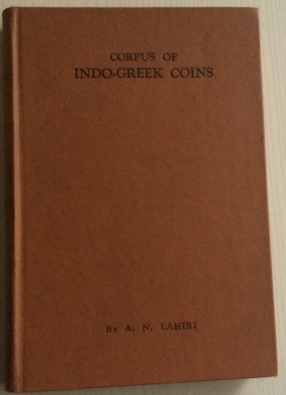 Lahiri A.N. Corpus of Indo-Greek Coins. Edizione del 1965. Tela editoriale. 287 ...