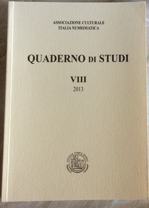 Quaderno di studi VIII Editrice Diana 2013. Brossura ed. pp. 188, ill. in b/n. I...