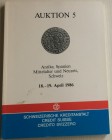 Credit Suisse. Auktion 5. Antike, Spanien Mitterlalter und Neuzeit, Schweiz. Berne, 18-19 April 1986. Brossura editoriale. 207 pp, lotti 1636, ill. b/...