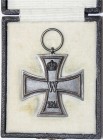 Orden und Ehrenzeichen, Deutschland, Deutsche Länder, bis 1918
Preussen: Eisernes Kreuz II. Klasse 1914 mit Hersteller K.O. (im Ring) im Originaletui...