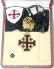 Orden und Ehrenzeichen, Italien-Kirchenstaat, Leo XIII., 1878-1903
Orden des Heiligen Grabes zu Jerusalem. Ritterkreuz des Militärs an Bandschleife m...