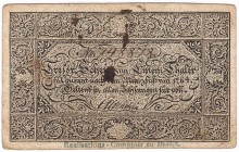 Banknoten, Altdeutschland, Preußen
1 Thaler o.J. (1809) Königreich, Tresorschein, Vs. mit Aufdruck: 'Realisations-Comptoir zu Berlin'. 
III-IV, etwa...
