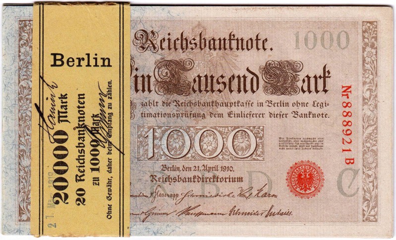 Banknoten, Die deutschen Banknoten ab 1871 nach Rosenberg, Deutsches Reich, 1871...