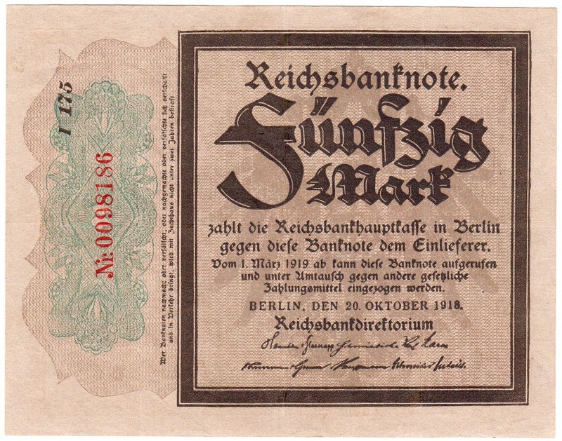 Banknoten, Die deutschen Banknoten ab 1871 nach Rosenberg, Deutsches Reich, 1871...