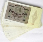 Banknoten, Die deutschen Banknoten ab 1871 nach Rosenberg, Deutsches Reich, 1871-1945
97 X 5 Millionen Mark 1.6.1923. Serien A bis D. Teils mit fortl...