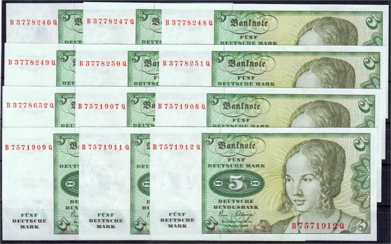 Banknoten, Die deutschen Banknoten ab 1871 nach Rosenberg, Westliche Besatzungsz...