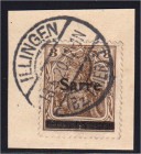Briefmarken, Deutschland, Deutsche Kolonien und Nebengebiete, Saargebiet
3 Pf. Freimarke 1920, dunkelockerbraun, Aufdruck in Type II. Die Marke mit d...
